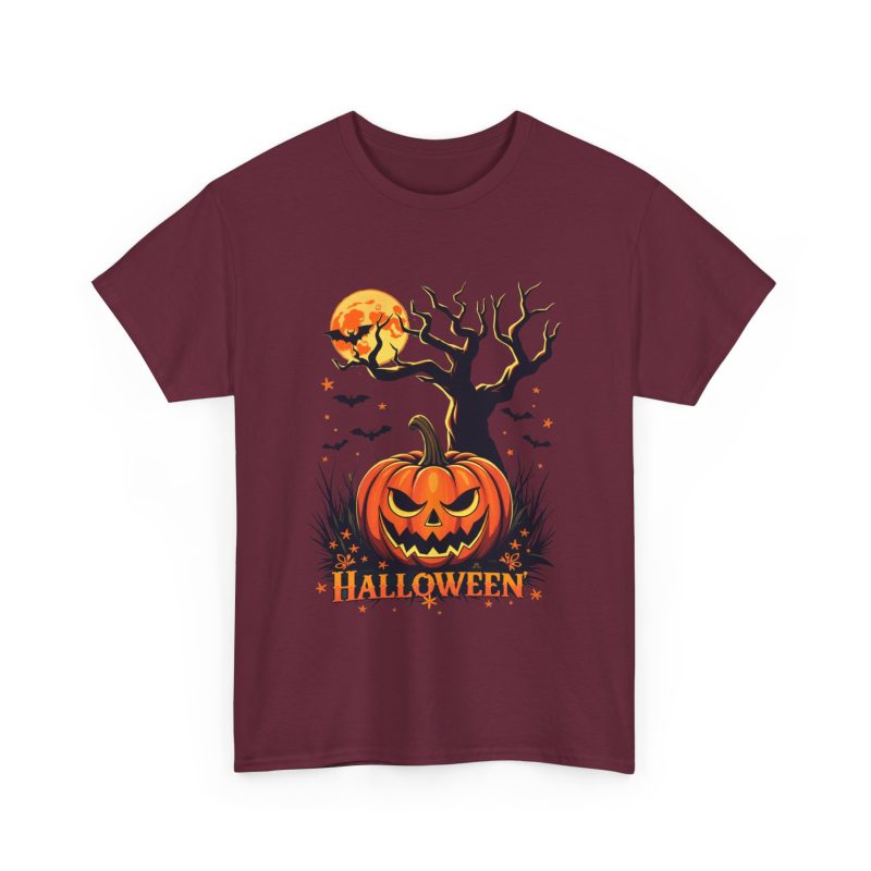 Pumpkin Party Halloween Unisex Heavy Cotton Tee - Image 11