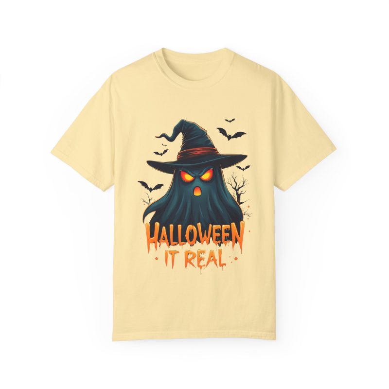 Halloween It Real Unisex Garment-Dyed T-shirt - Image 9