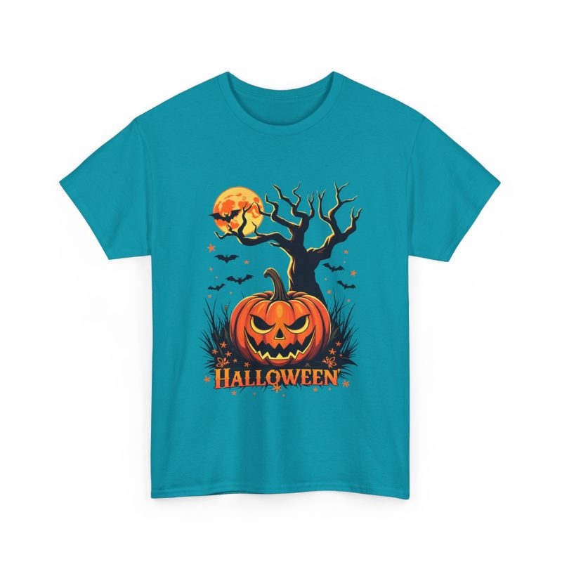 Pumpkin Party Halloween Unisex Heavy Cotton Tee - Image 35