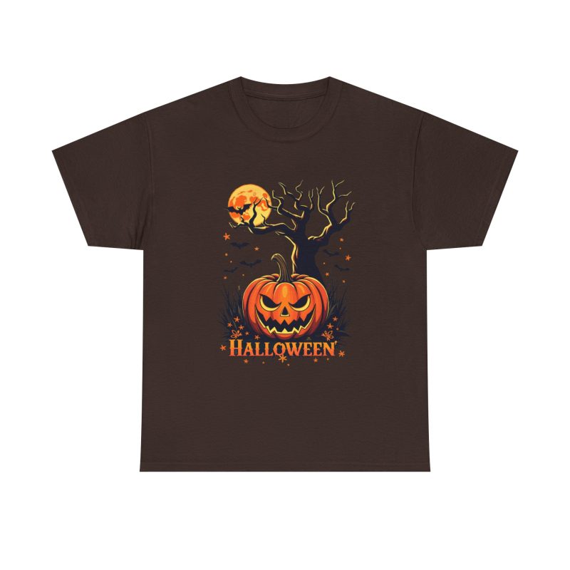 Pumpkin Party Halloween Unisex Heavy Cotton Tee - Image 13