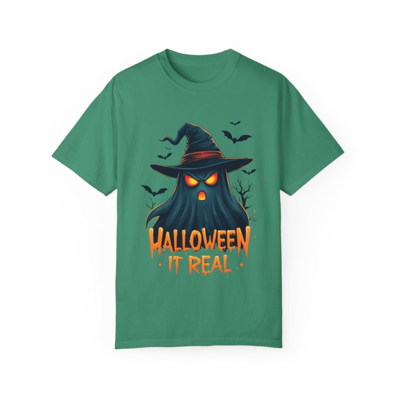 Halloween It Real Unisex Garment-Dyed T-shirt - Image 37