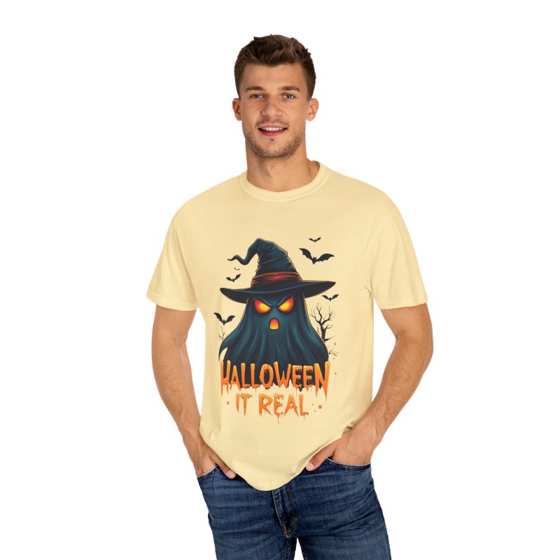 Halloween It Real Unisex Garment-Dyed T-shirt - Image 12