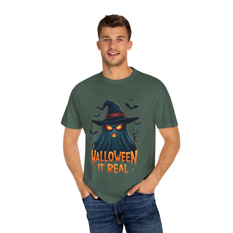 Halloween It Real Unisex Garment-Dyed T-shirt - Image 52