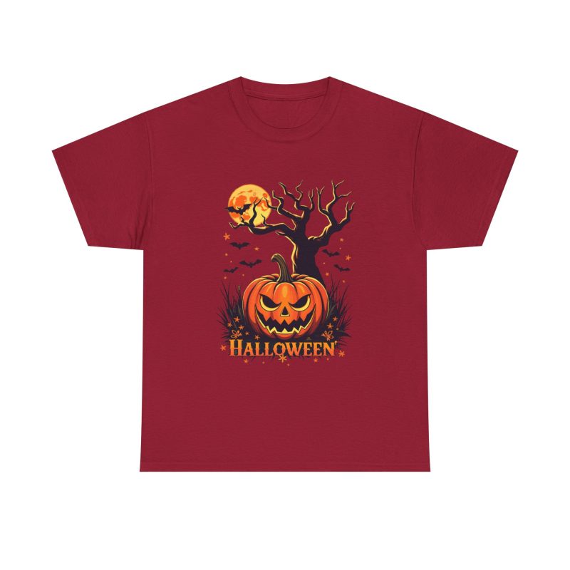 Pumpkin Party Halloween Unisex Heavy Cotton Tee - Image 49