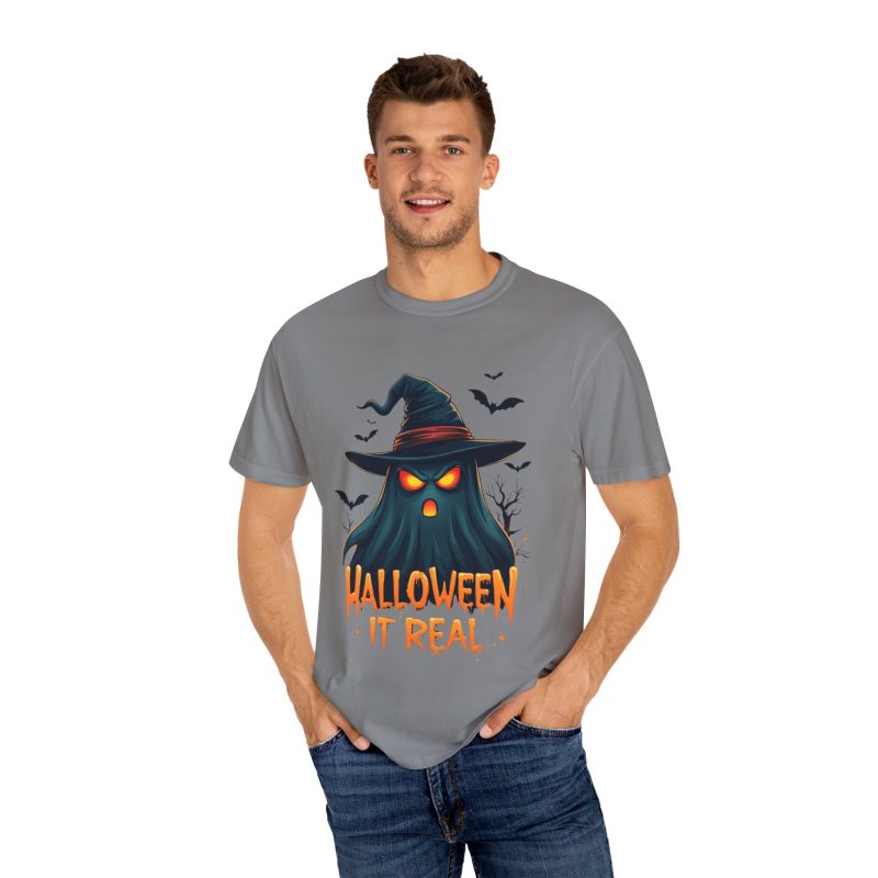 Halloween It Real Unisex Garment-Dyed T-shirt - Image 24