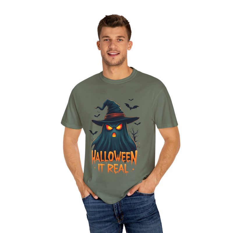 Halloween It Real Unisex Garment-Dyed T-shirt - Image 32