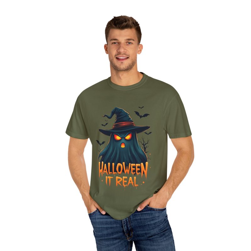 Halloween It Real Unisex Garment-Dyed T-shirt - Image 28