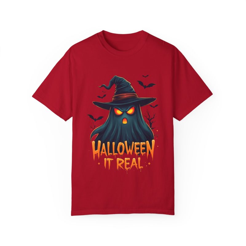 Halloween It Real Unisex Garment-Dyed T-shirt - Image 57