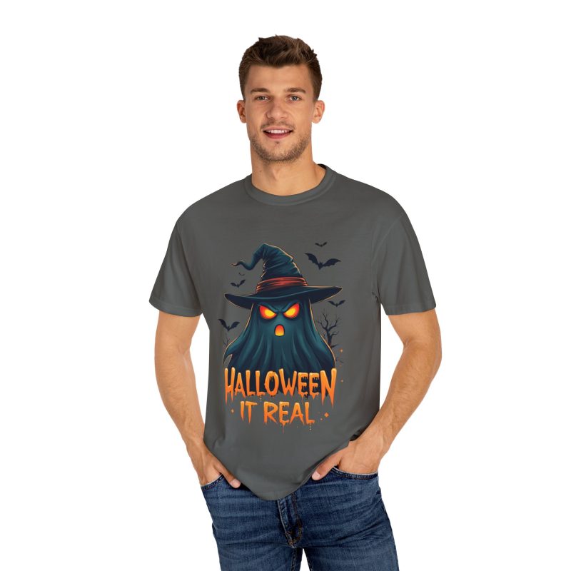 Halloween It Real Unisex Garment-Dyed T-shirt - Image 20