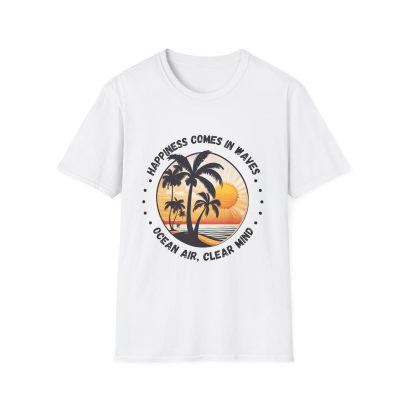 Happiness Comes in Waves Unisex Softstyle T-Shirt