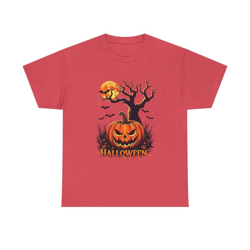 Pumpkin Party Halloween Unisex Heavy Cotton Tee - Image 41