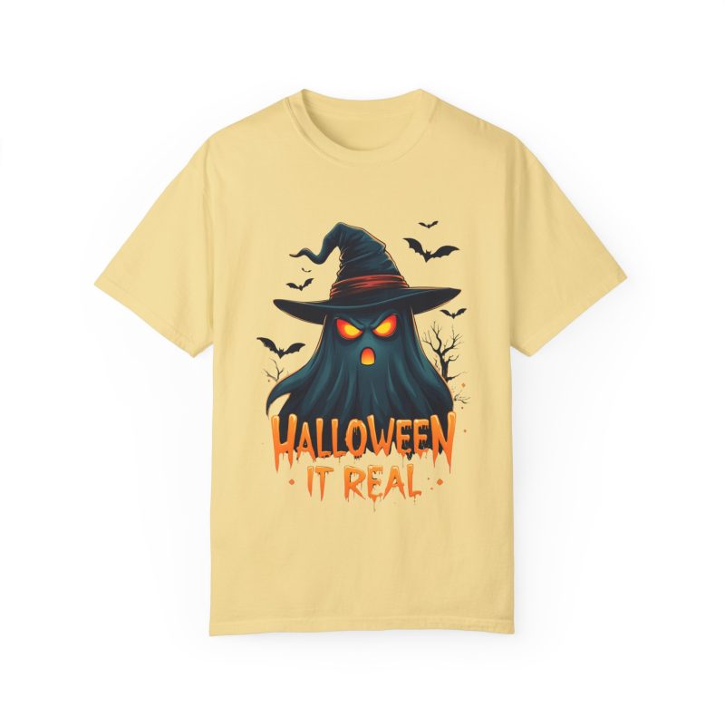 Halloween It Real Unisex Garment-Dyed T-shirt - Image 13