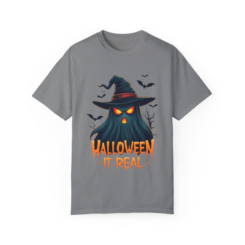 Halloween It Real Unisex Garment-Dyed T-shirt - Image 21