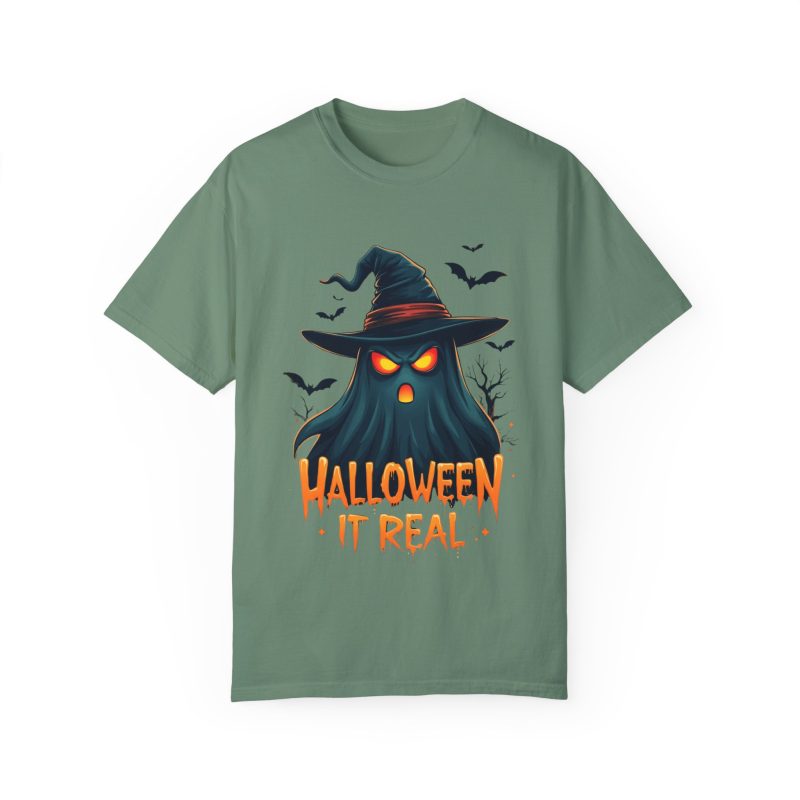 Halloween It Real Unisex Garment-Dyed T-shirt - Image 45