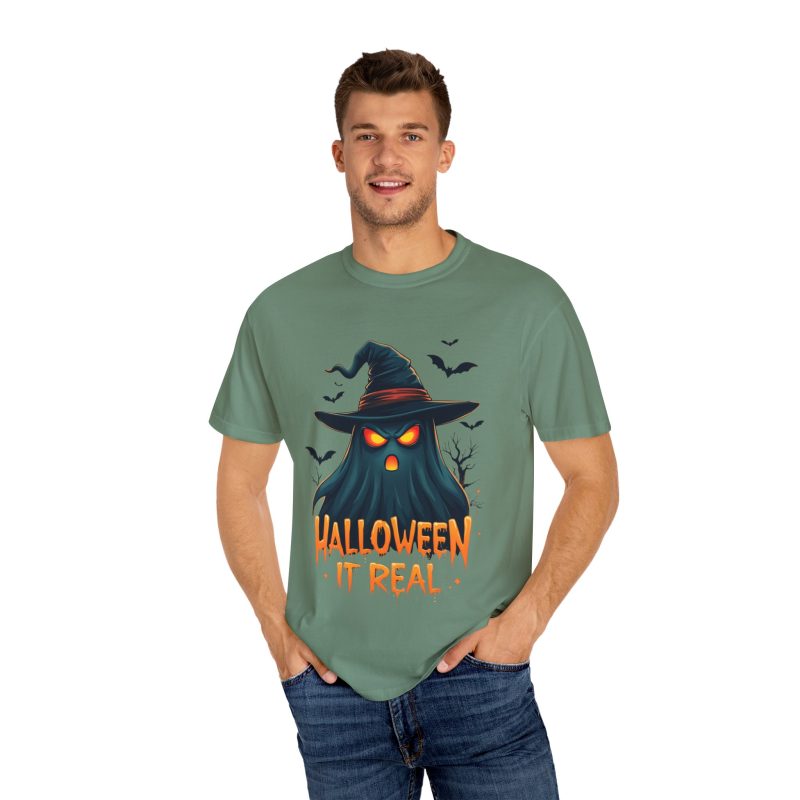 Halloween It Real Unisex Garment-Dyed T-shirt - Image 48