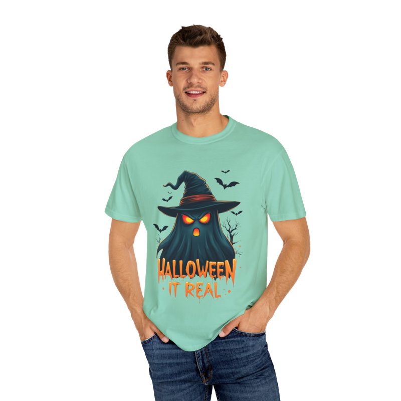 Halloween It Real Unisex Garment-Dyed T-shirt - Image 36