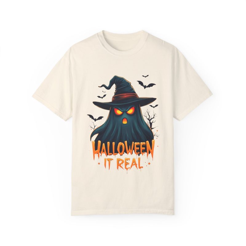 Halloween It Real Unisex Garment-Dyed T-shirt - Image 5