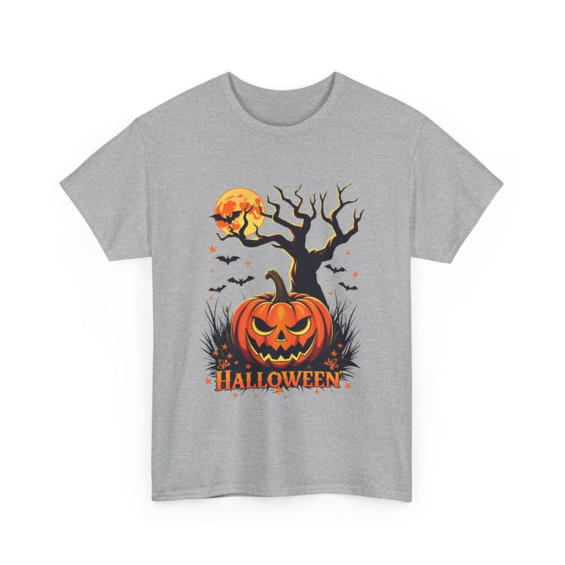 Pumpkin Party Halloween Unisex Heavy Cotton Tee - Image 7