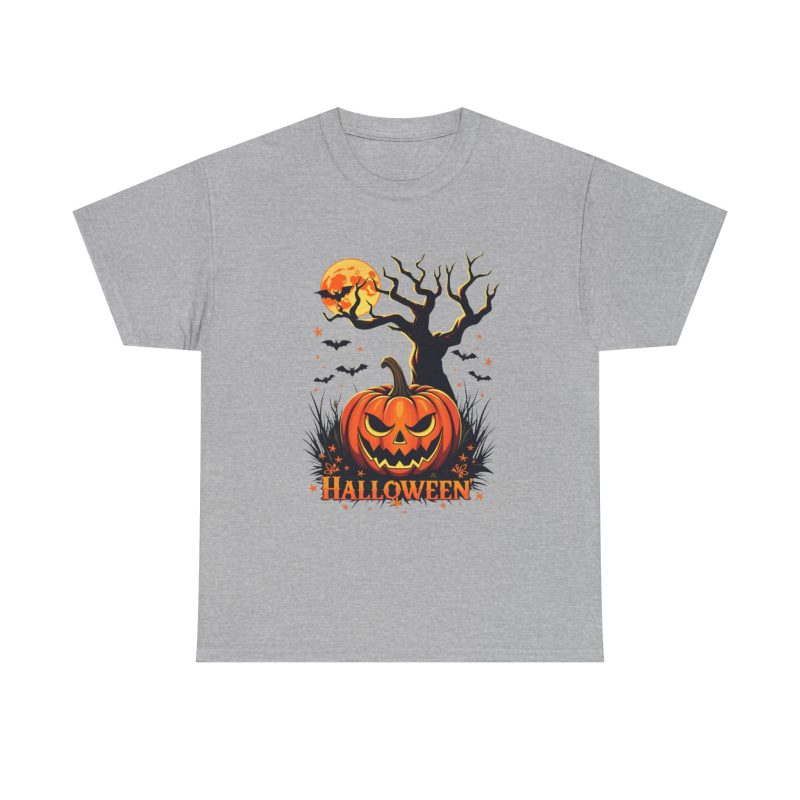 Pumpkin Party Halloween Unisex Heavy Cotton Tee - Image 5