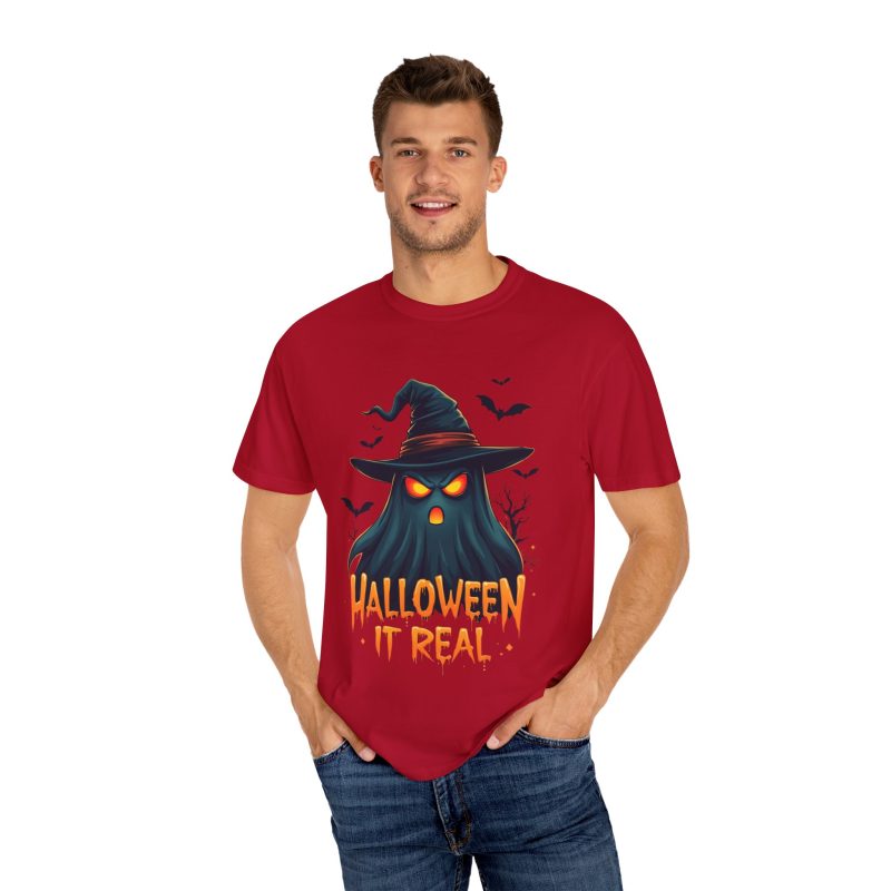 Halloween It Real Unisex Garment-Dyed T-shirt - Image 60