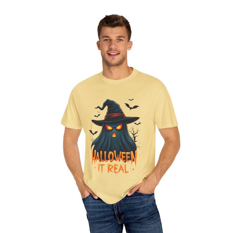 Halloween It Real Unisex Garment-Dyed T-shirt - Image 16