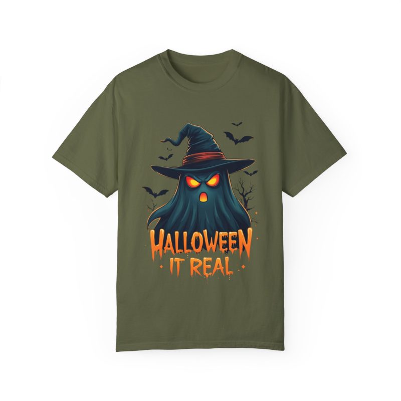 Halloween It Real Unisex Garment-Dyed T-shirt - Image 25