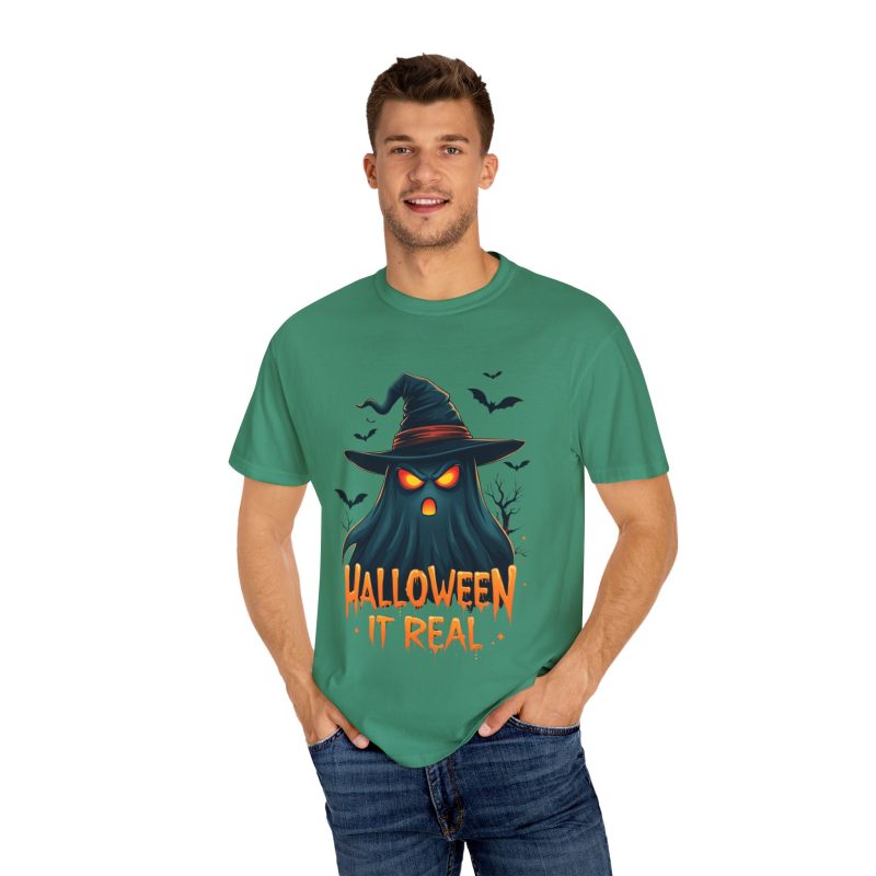 Halloween It Real Unisex Garment-Dyed T-shirt - Image 40